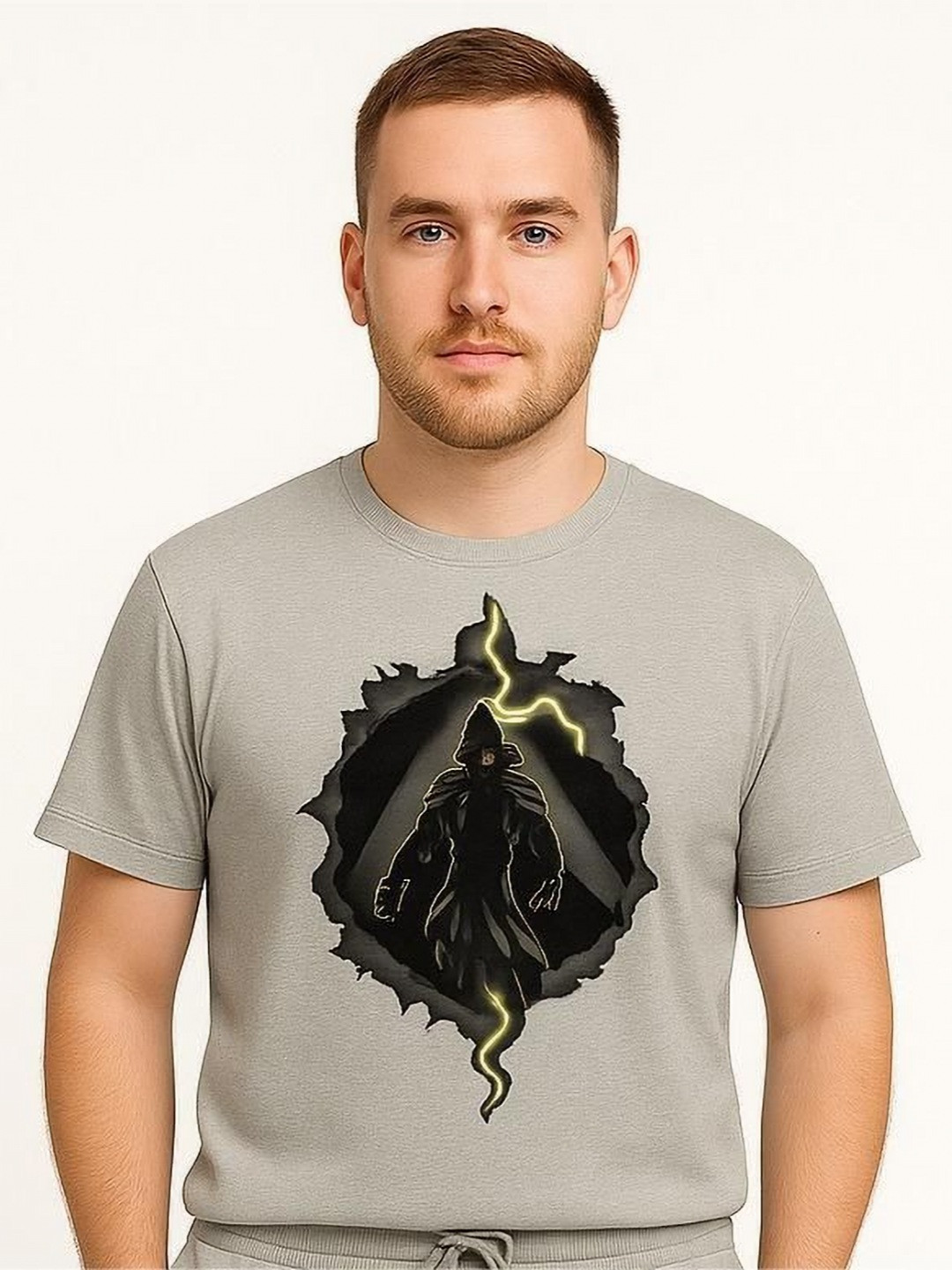 PARYAG Boys Graphic Printed Raw Edge Regular Fit T-shirt