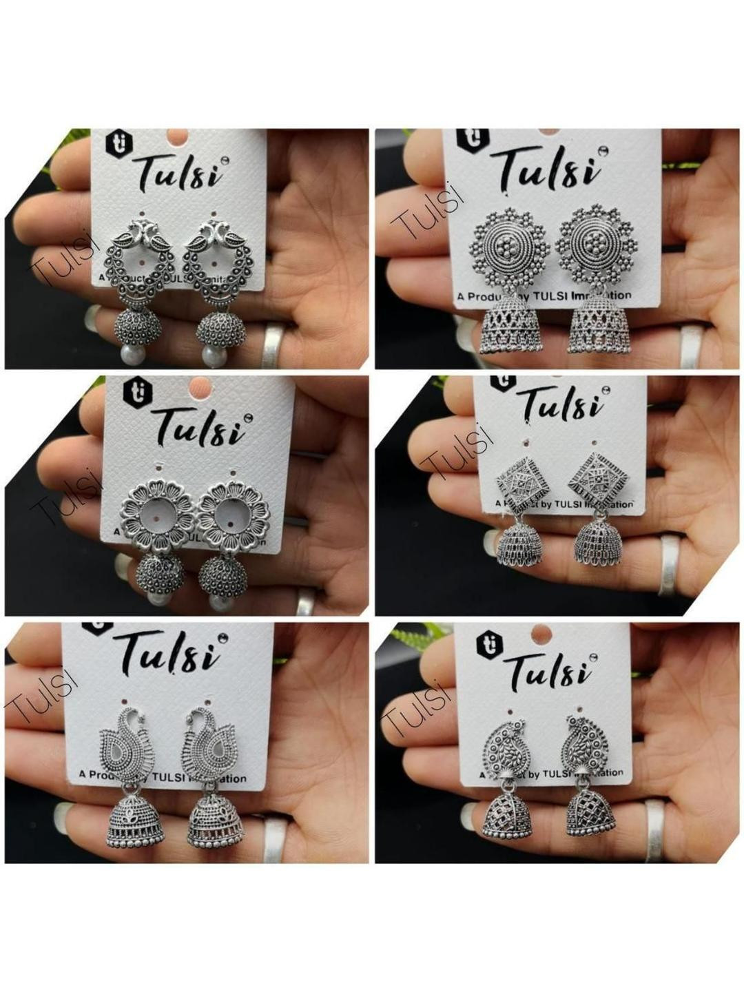 tulsi imitation Dome Shaped Jhumkas Earrings