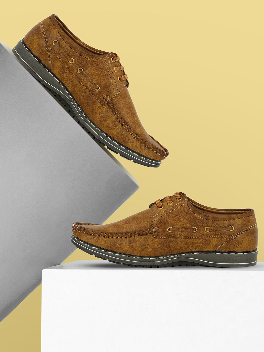 GULASS WICK Men Solid Regular Derbys