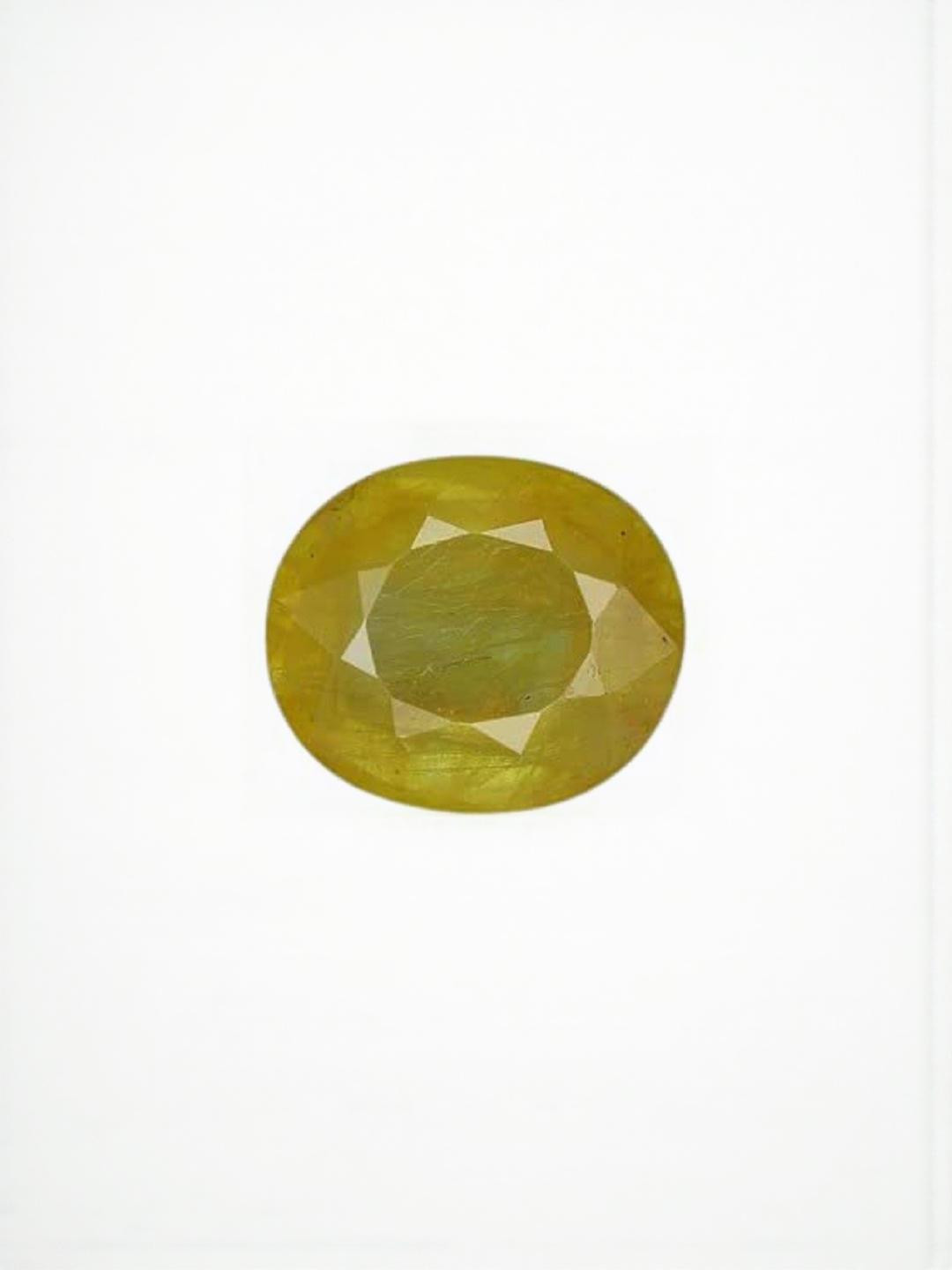 Sidharth Gems 7.25 Ratti 6.53 Crt Yellow Sapphire Ring