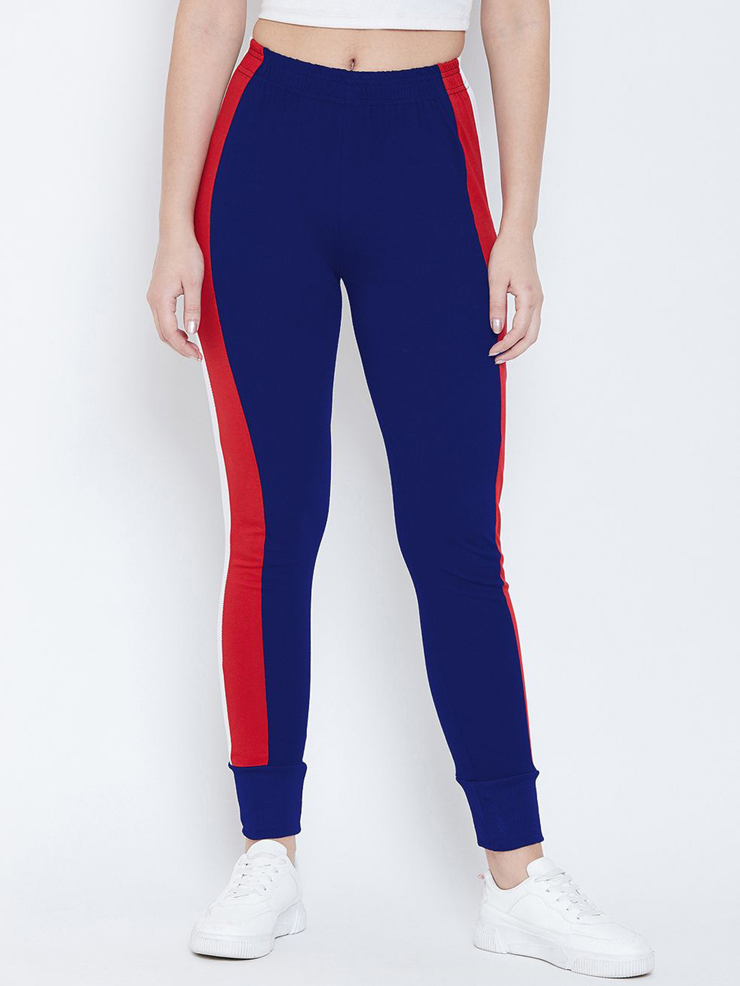 CHROME & CORAL Women Side Panel Detail Joggers