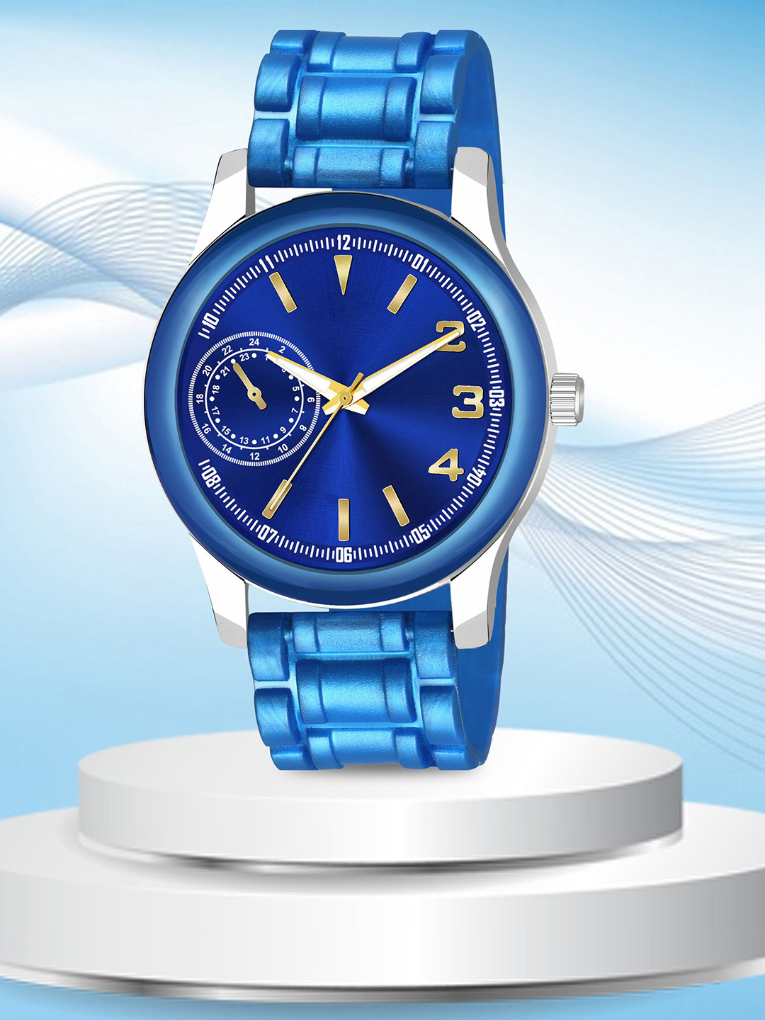 CSAMON Men Dial & Straps Analogue Watch B9050BLU M4 D 801BLU_SH