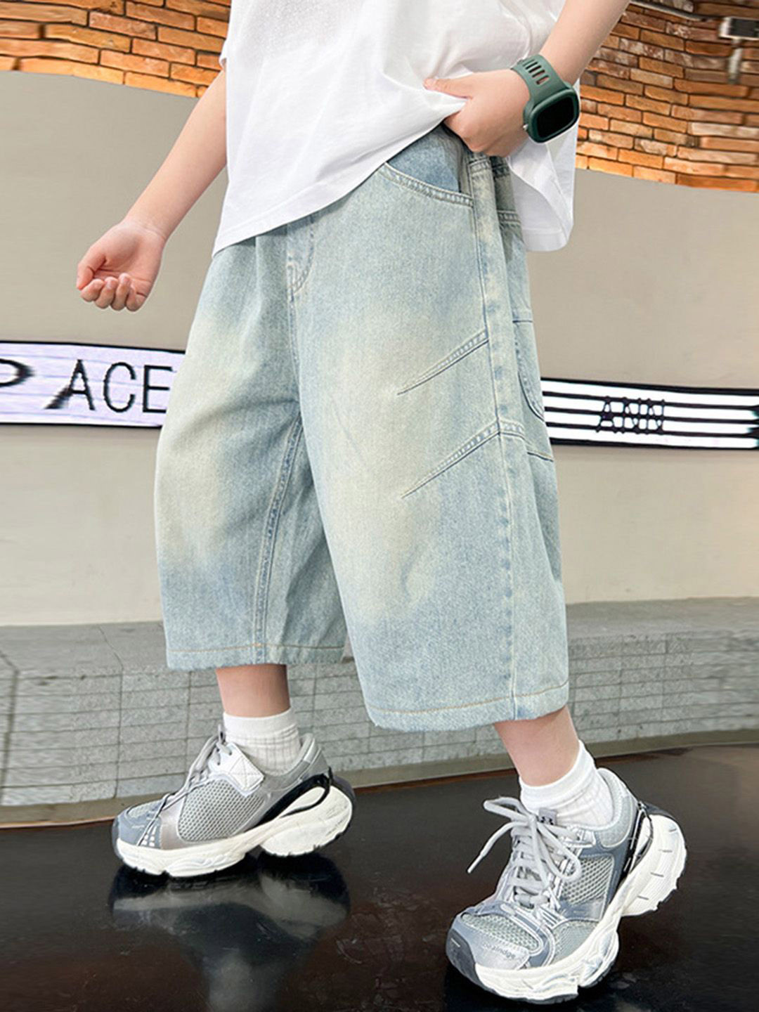 INCLUD Boys Loose Fit Bermuda Shorts