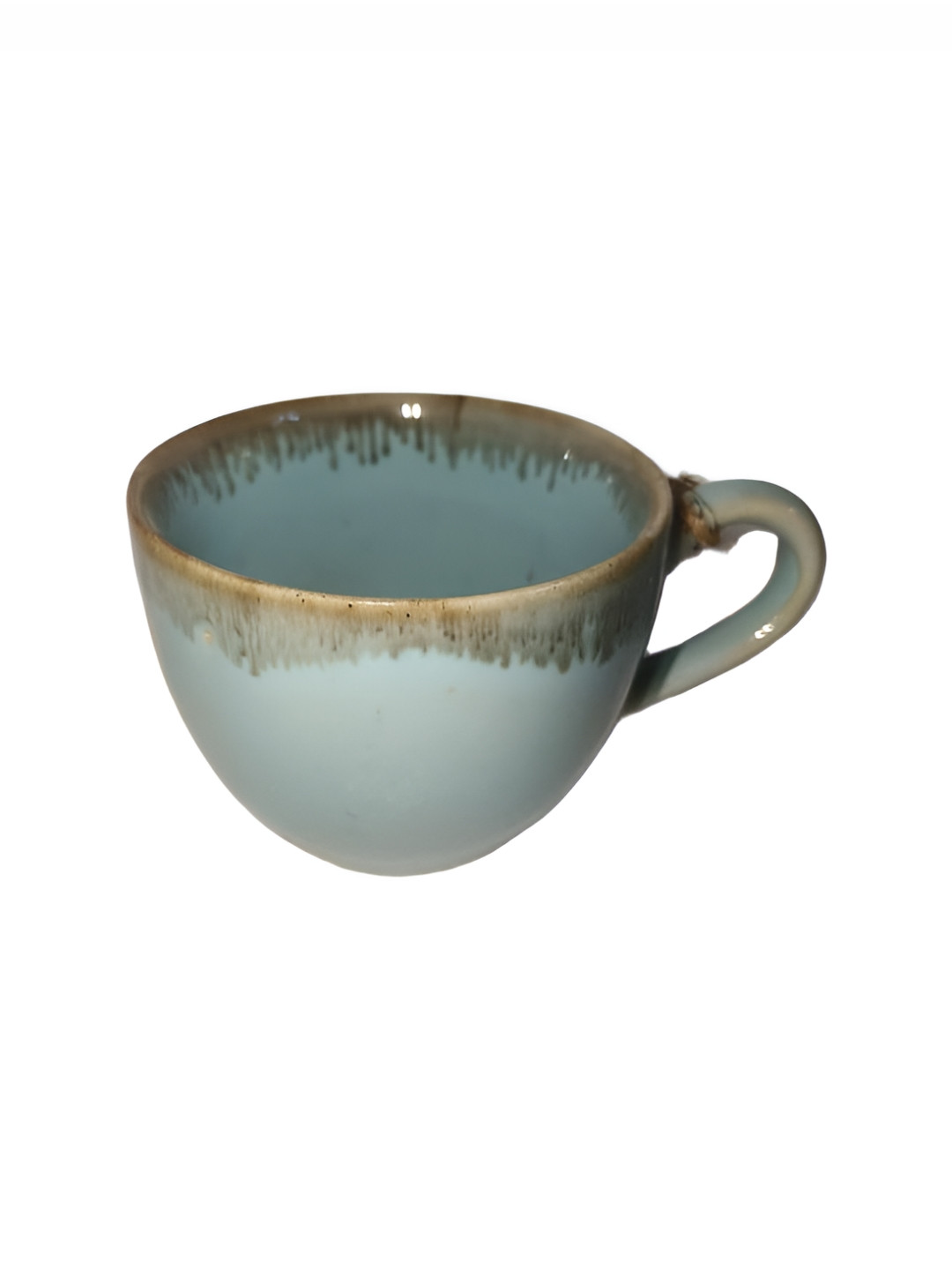 Rare Planet Blue & Brown Ceramic Glossy Mug 240ml