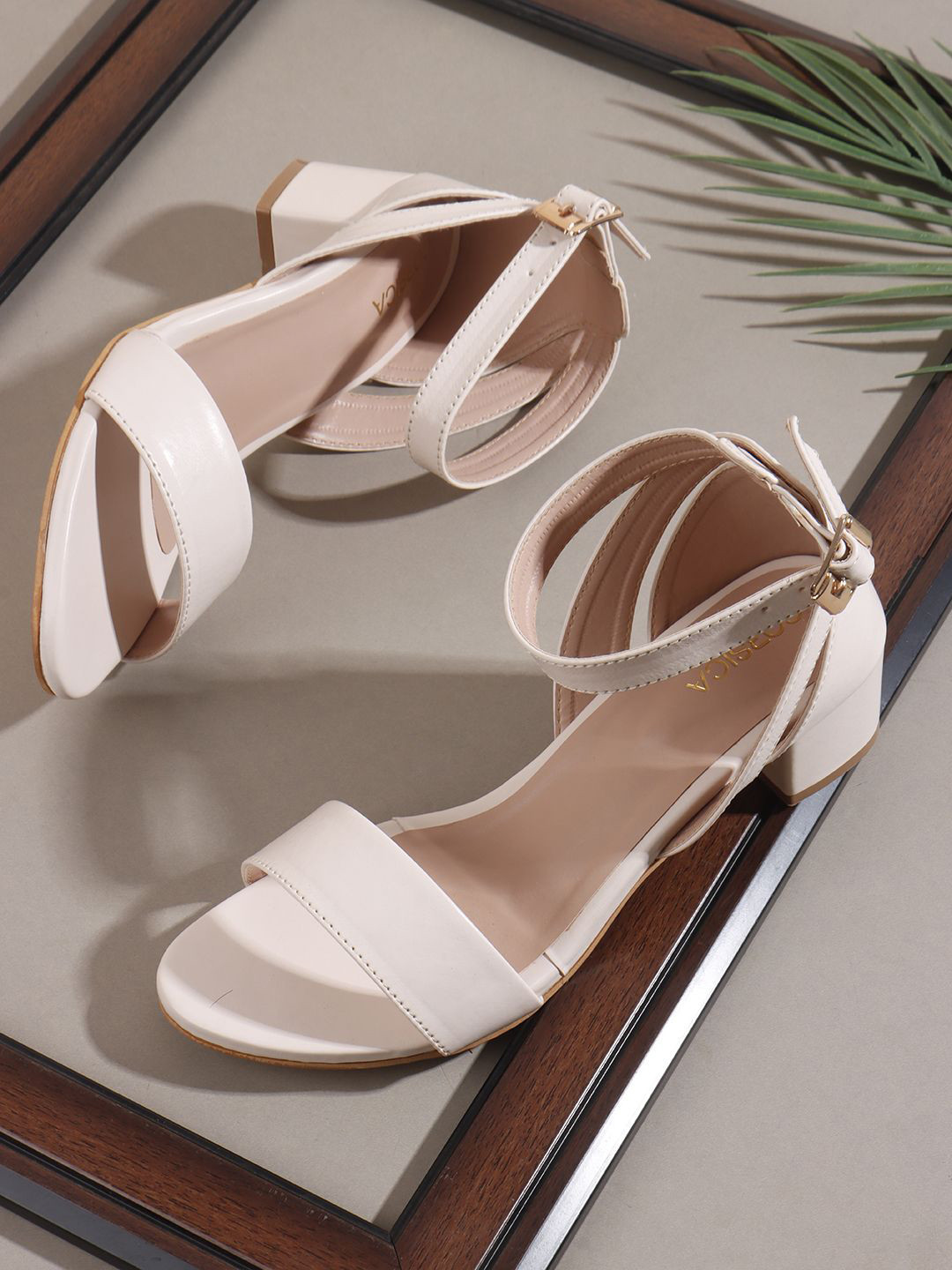 CORSICA Women Solid Synthetic Leather Regular Block Sandals with Bows