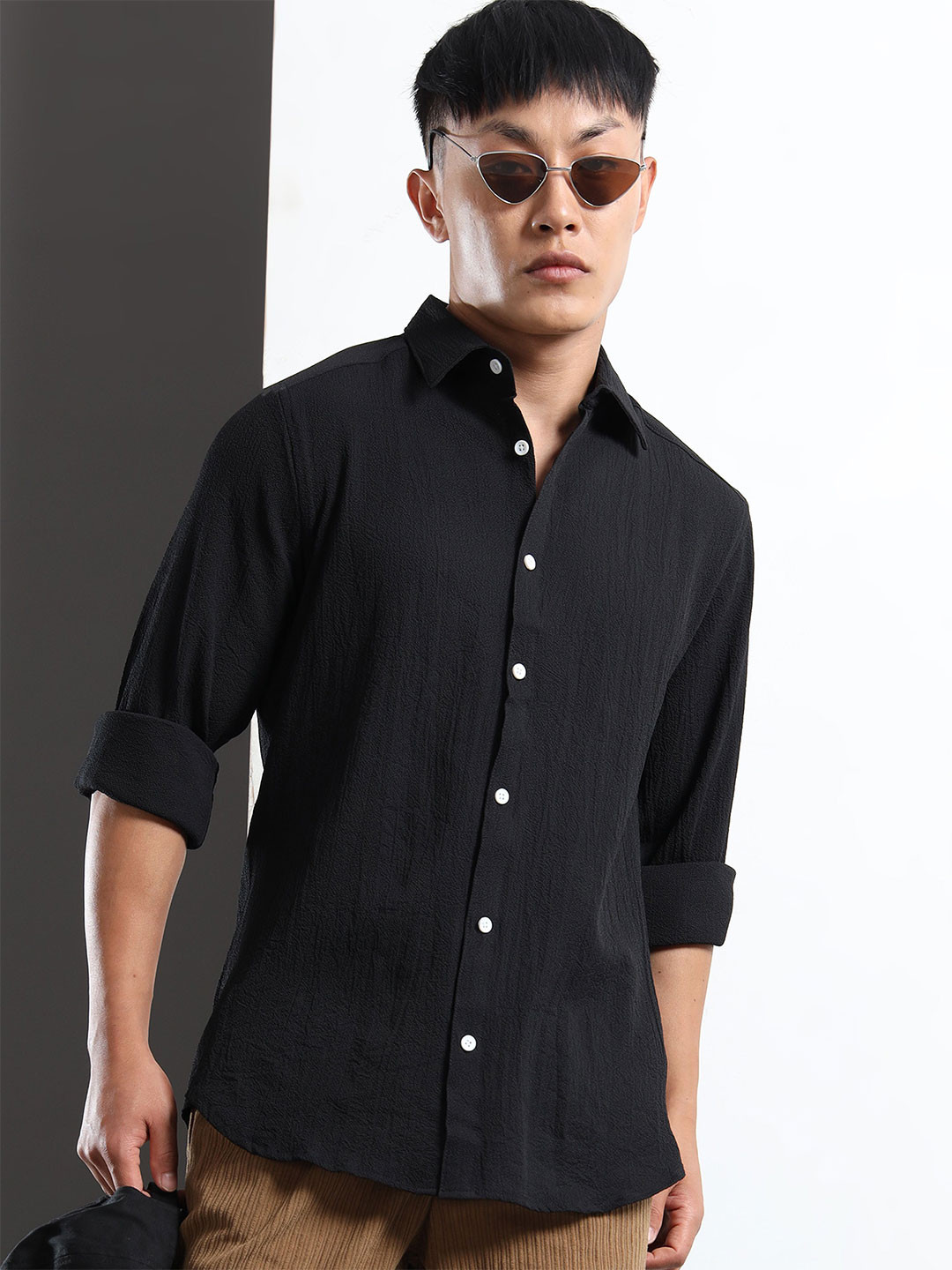 THE BEETEL HOUSE Men Spread Coller Regular Fit Casual Shirt