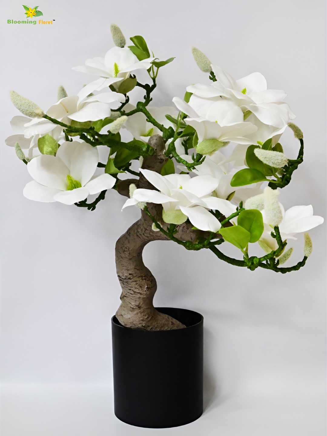 Blooming Floret White Magnolia Artificial Plant