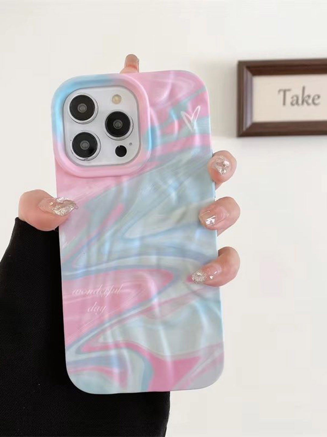 CASE CREATION Women 3D Luxury Rainbow Wonderful Day iPhone 14 Plus Bumper Case