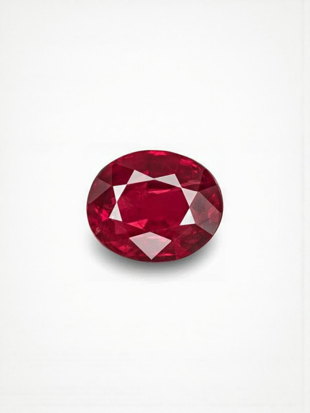 Sidharth Gems 9.00 KT Ruby Stone Finger Ring