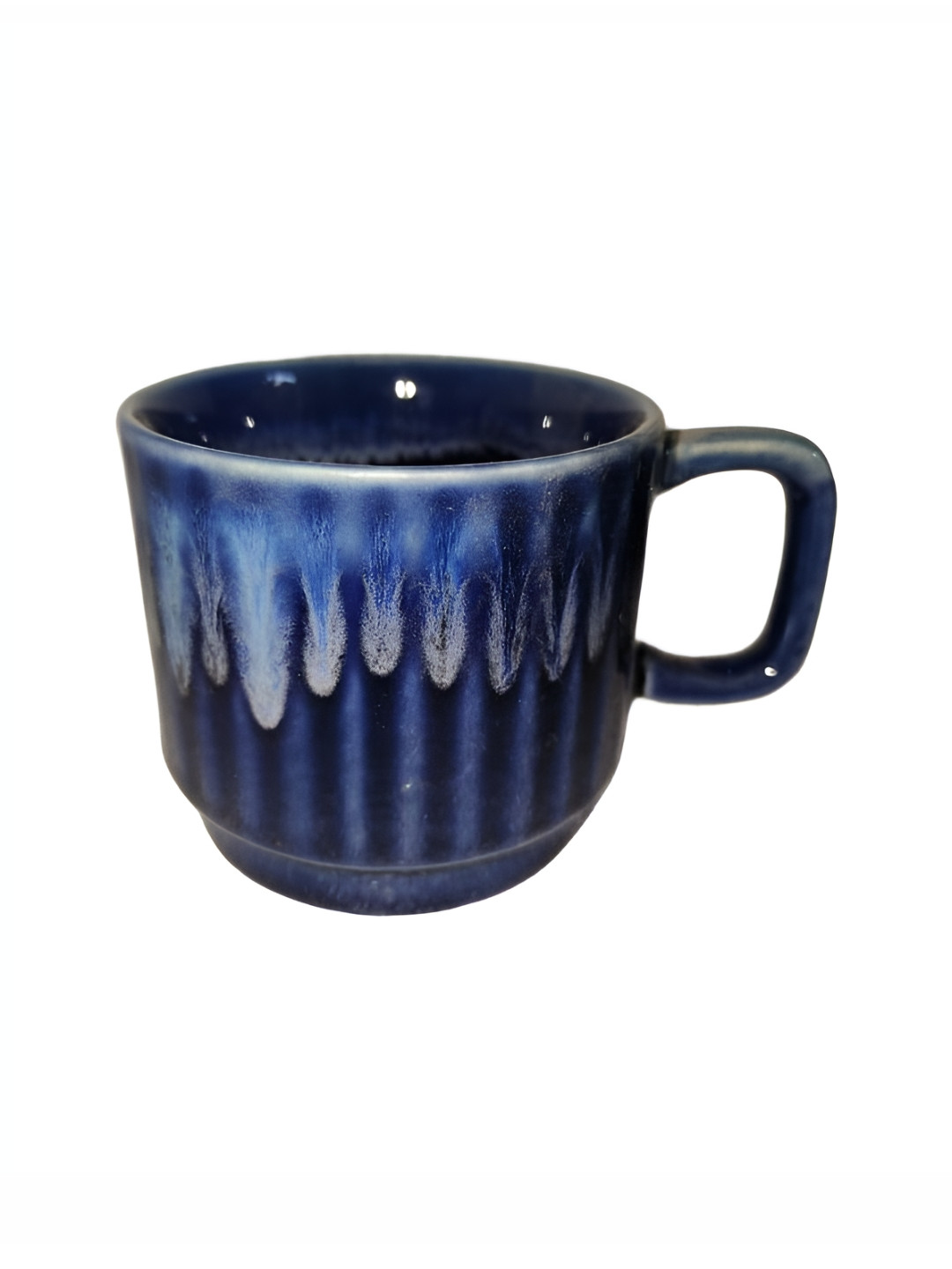 Rare Planet Blue & Black Printed Ceramic Mug 240ml