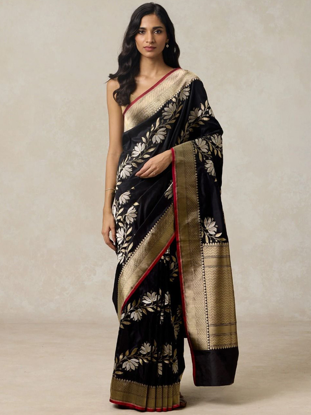 DHRUVIL IMPEX Woven Design Banarasi Saree