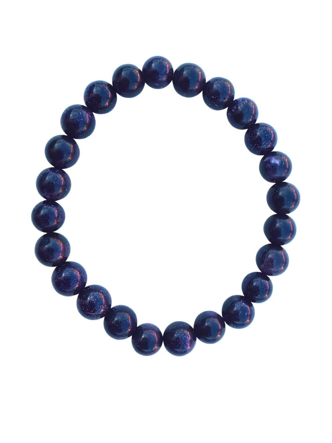 Apnisanskriti Unisex Blue Goldstone Bracelet