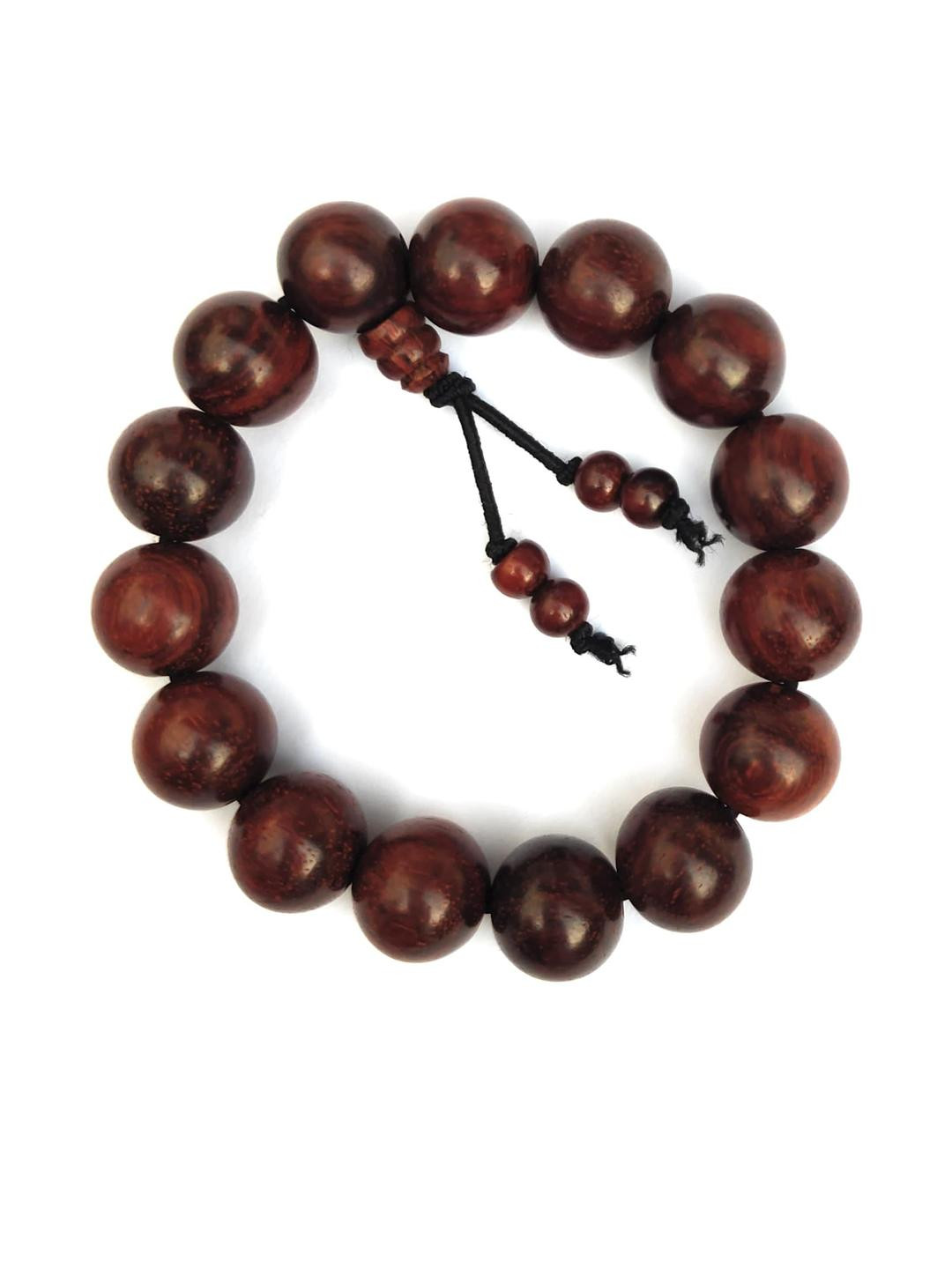 Apnisanskriti Unisex Red Sandalwood Chandan Bracelet 14mm