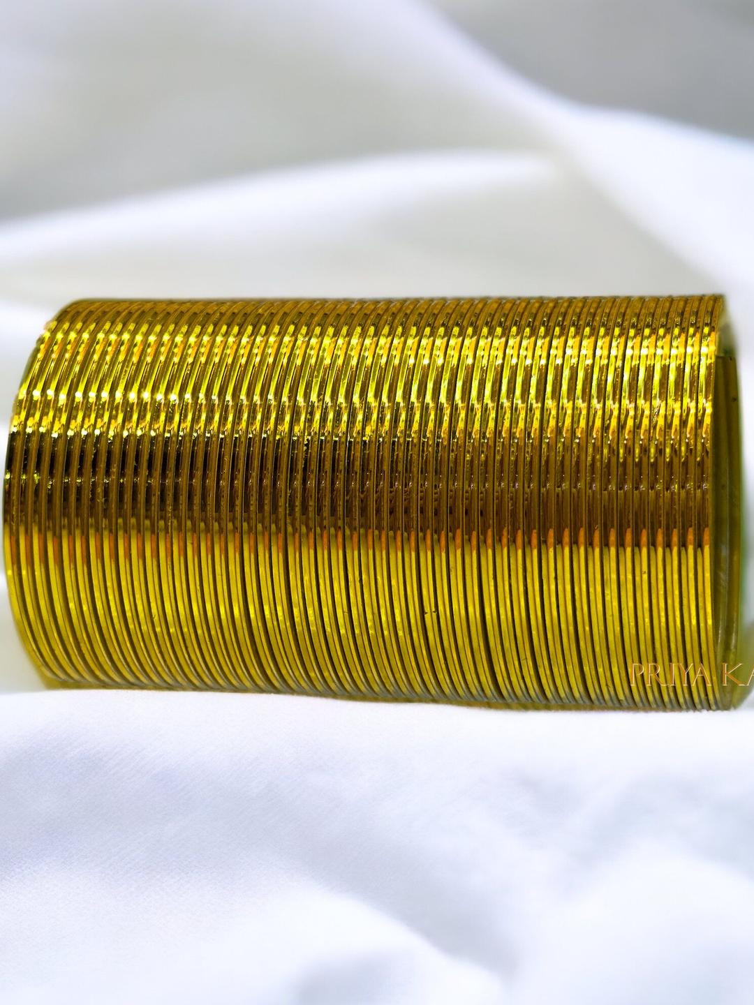 PRIYA KANGAN Set Of 48 Sunshine Metal Bangles