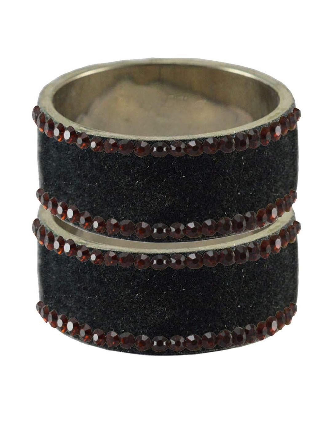 Vidhya Kangan Gray Bangle Set