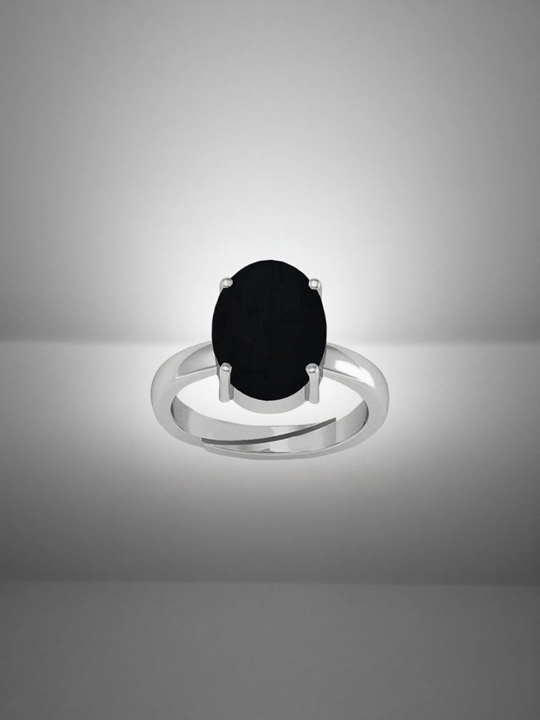 SIDHARHGEMS 11.25 Ratti 10.00 KT Black Haqiq Ring