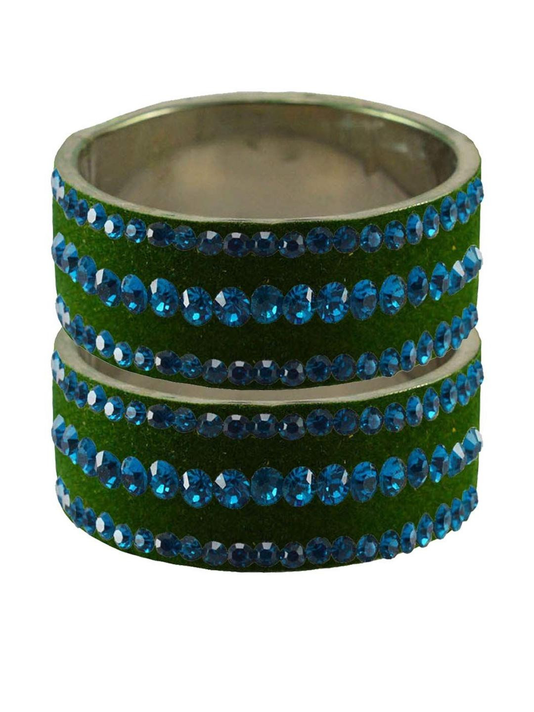 Vidhya Kangan Green Bangle Set