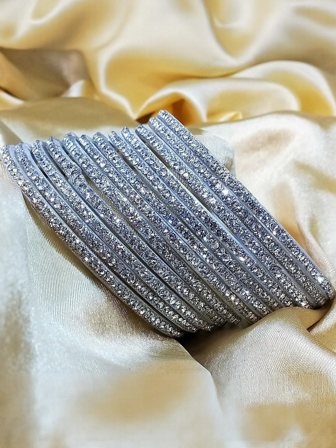 PRIYA KANGAN Diamond Stone Glass Bangles