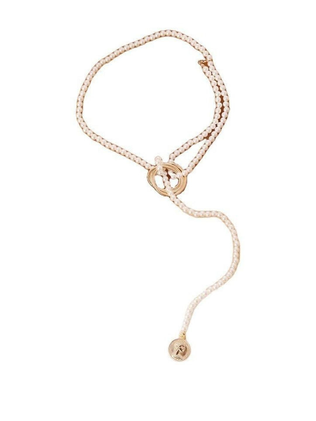 Arzonai White Metal Chain