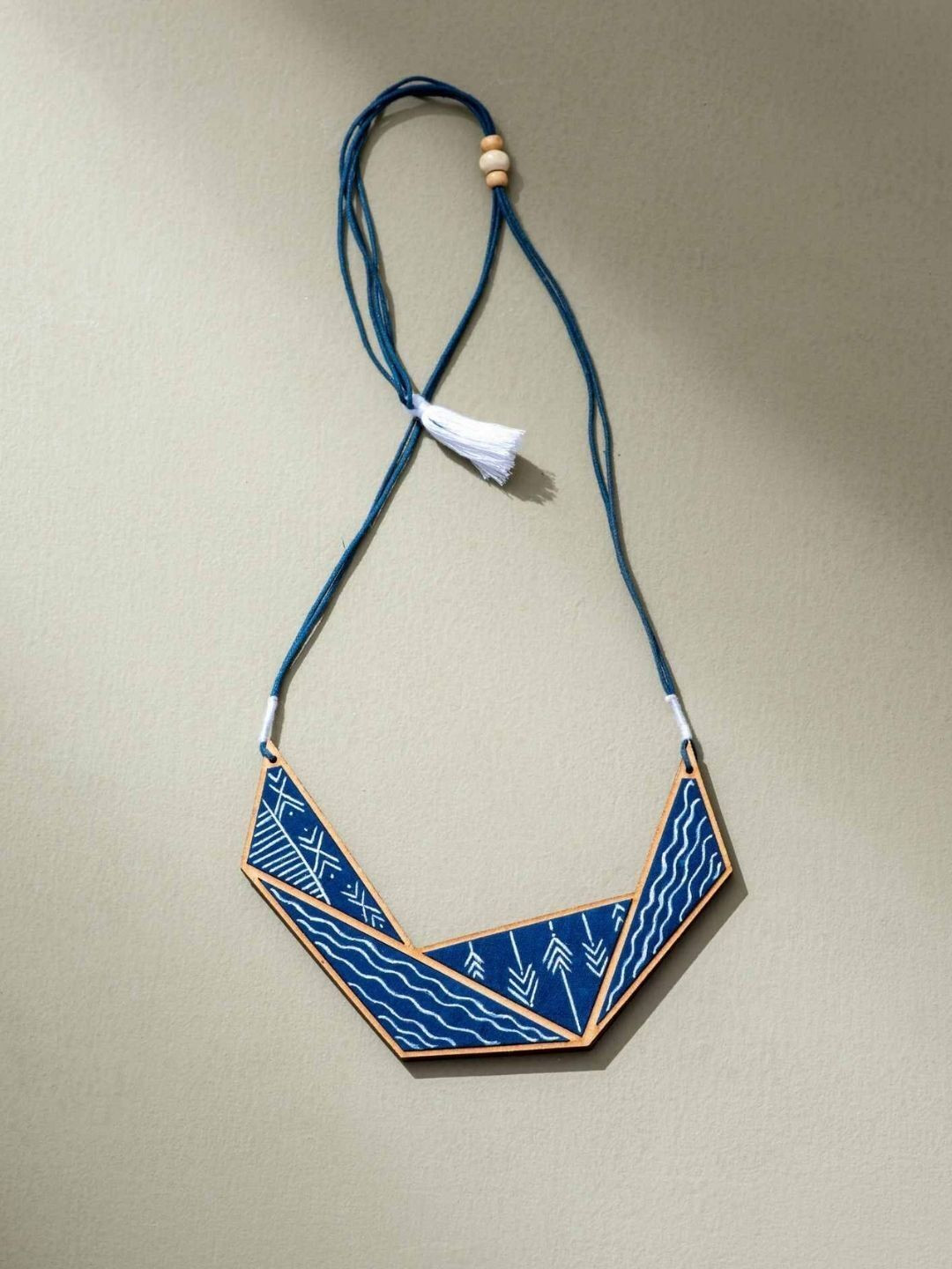 WHE Brass Hand Painted Necklace