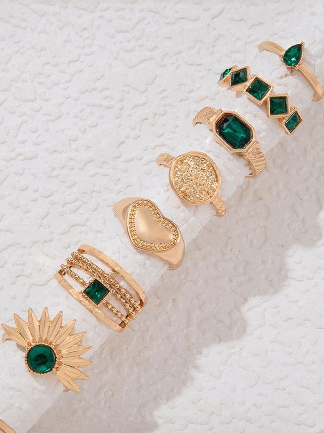 Arzonai Boho Bold Trending Modern Rings Set