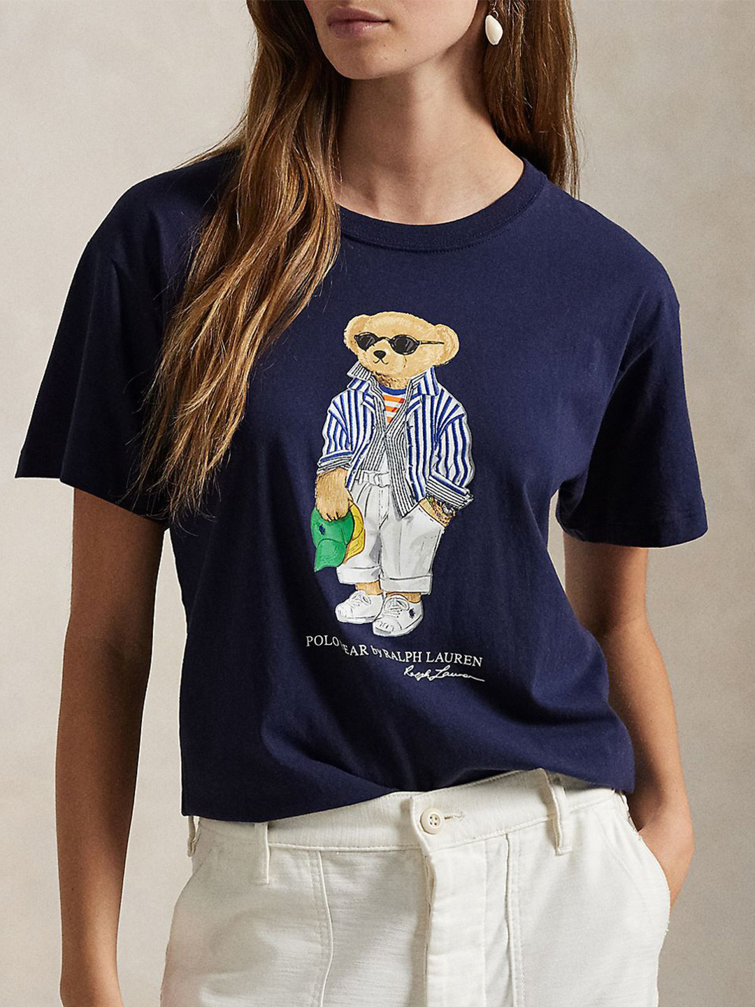 Polo Ralph Lauren Graphic Printed Round Neck Cotton T-Shirt