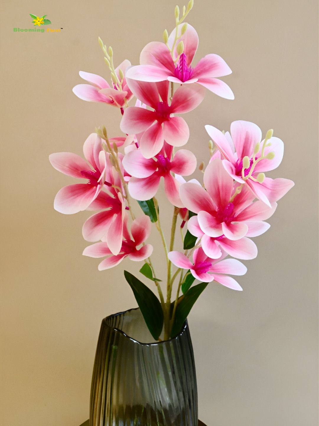 Blooming Floret Red Magnolia Artificial Flower