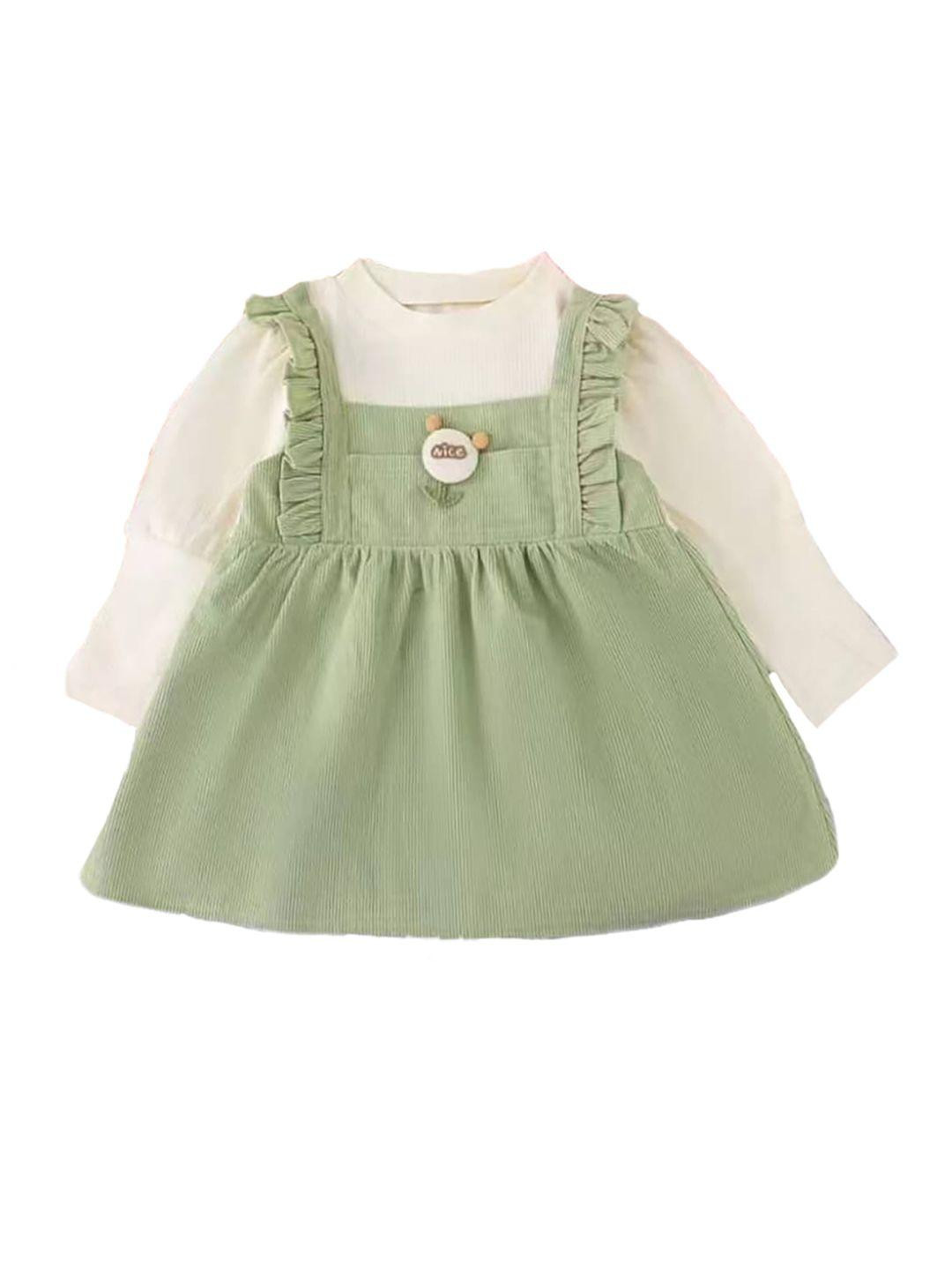 Bold N Elegant Corduroy Full Sleeve Pinafore Dress