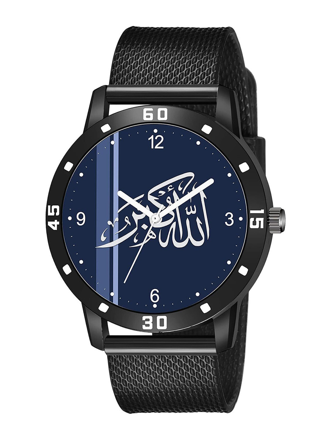 CSAMON Men Embellished   Straps Analogue Watch AeviyoBLK IslamicBLU NUM06 Safar