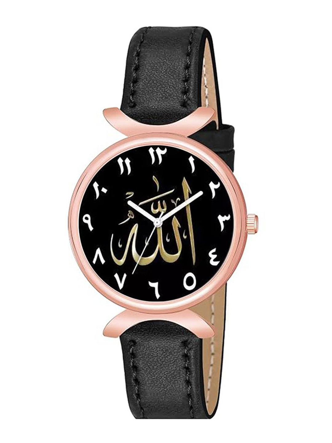 Gopal Shopcart Unisex Printed Analogue Watch C37RG_Islamic_NUM07_BLK_L_W_SH