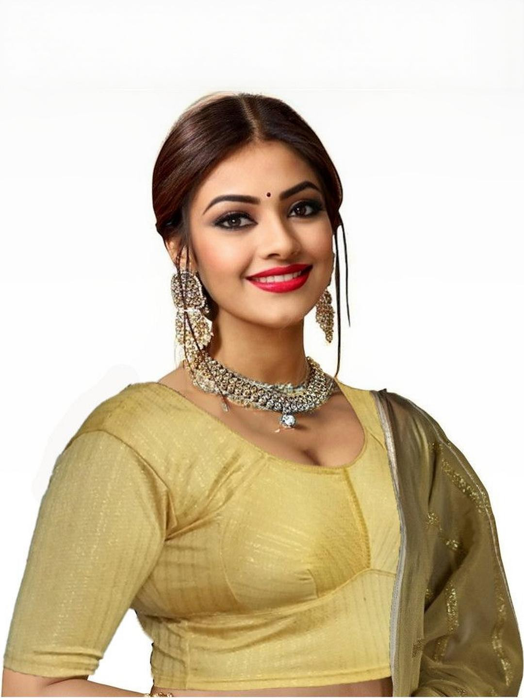 PU FASHION U-Neck Saree Blouse