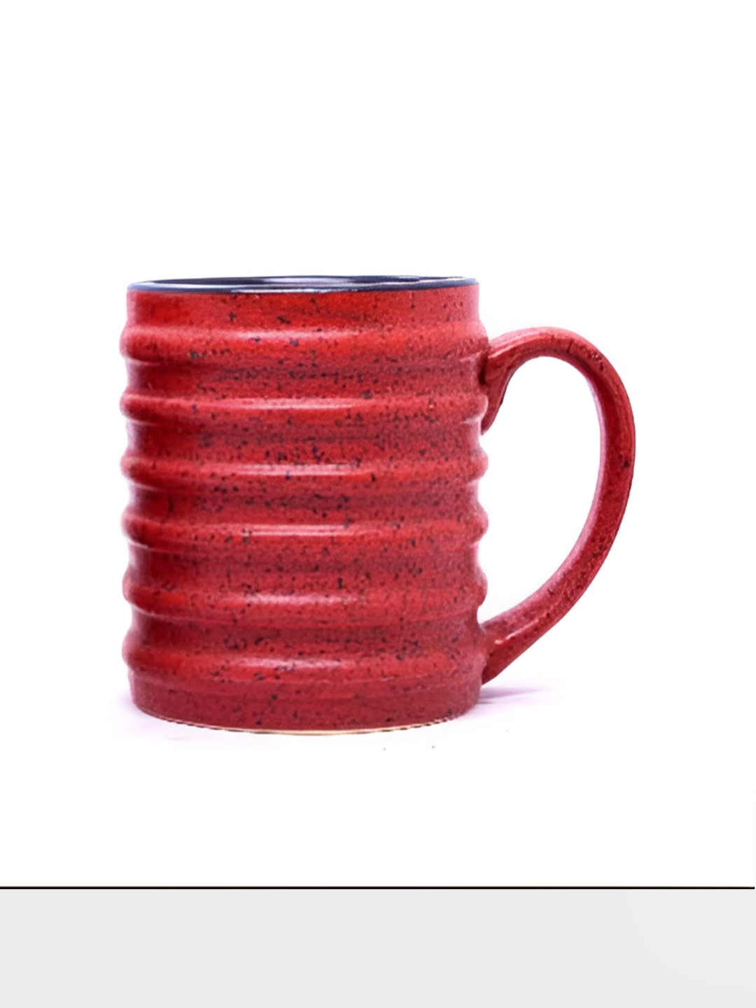 Rare Planet Red & Blue Textured Ceramic Glossy Mugs
