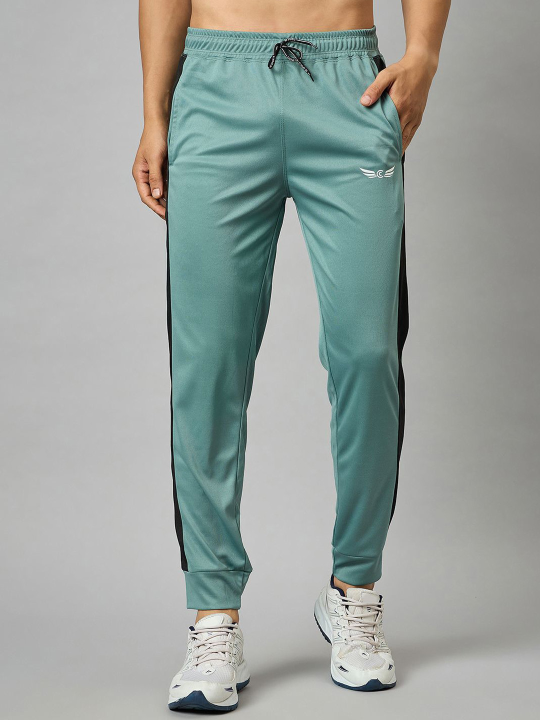 CHROME & CORAL Men Side Panel Detail Joggers Fit Trackpant