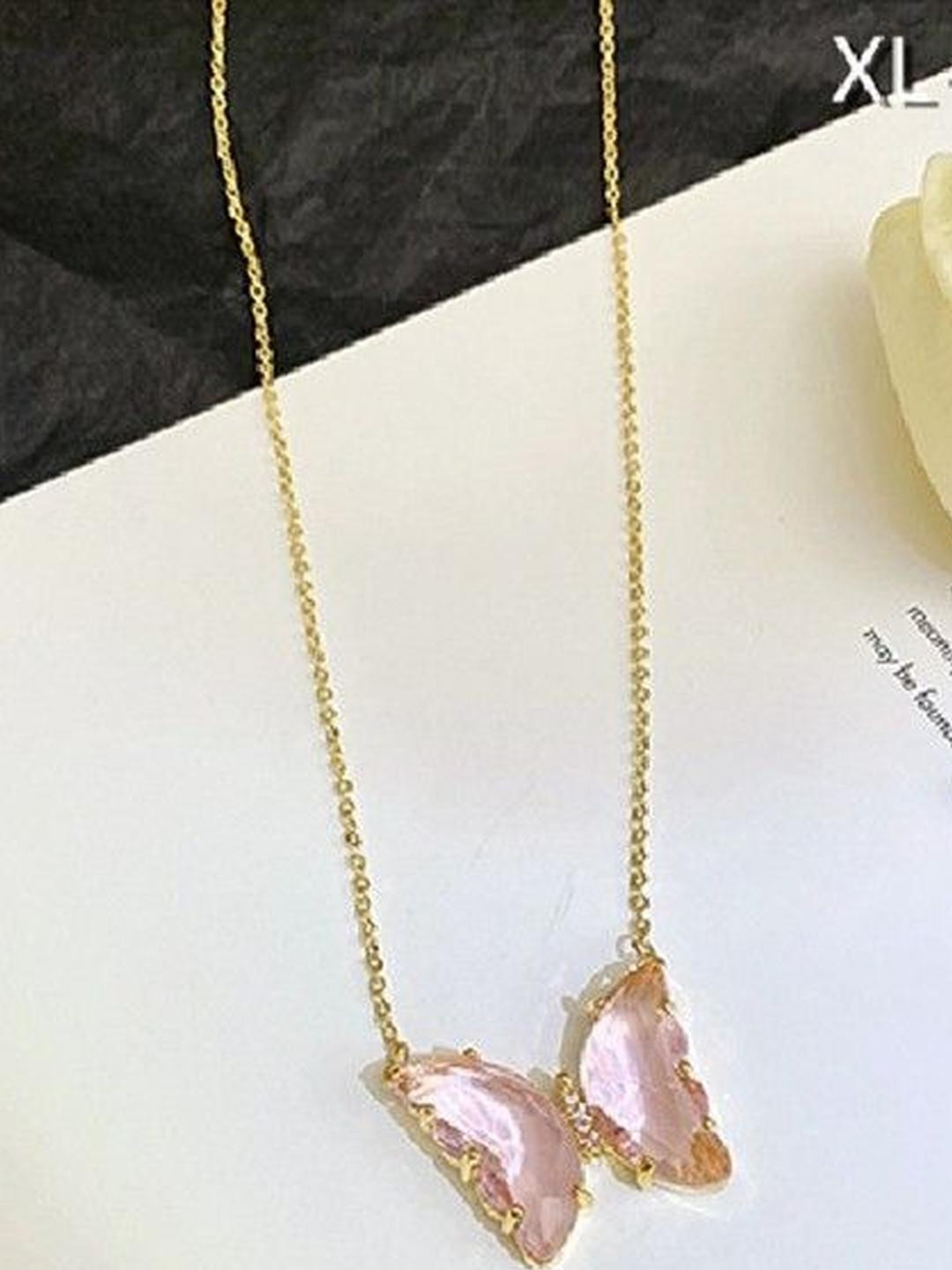Arzonai Pink Metal Chain