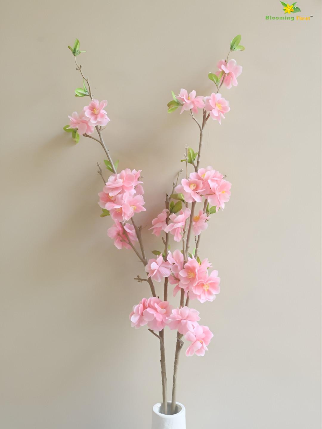 Blooming Floret Pink Cherry Blossom Artificial Flower