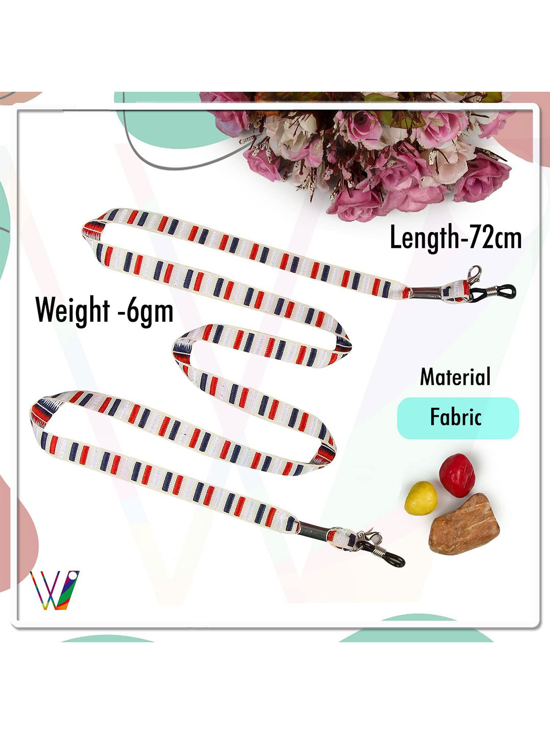 VIVID Unisex Stainless Steel Multi-Use Fabric Necklace Bracelet Chain