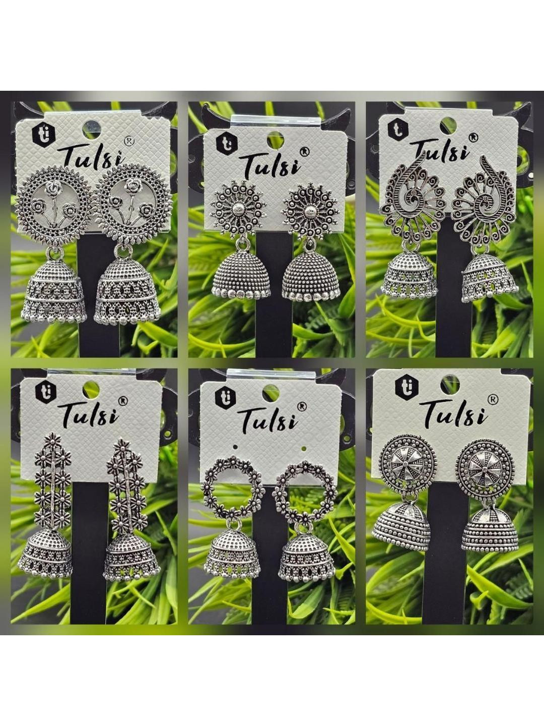 tulsi imitation Dome Shaped Jhumkas Earrings