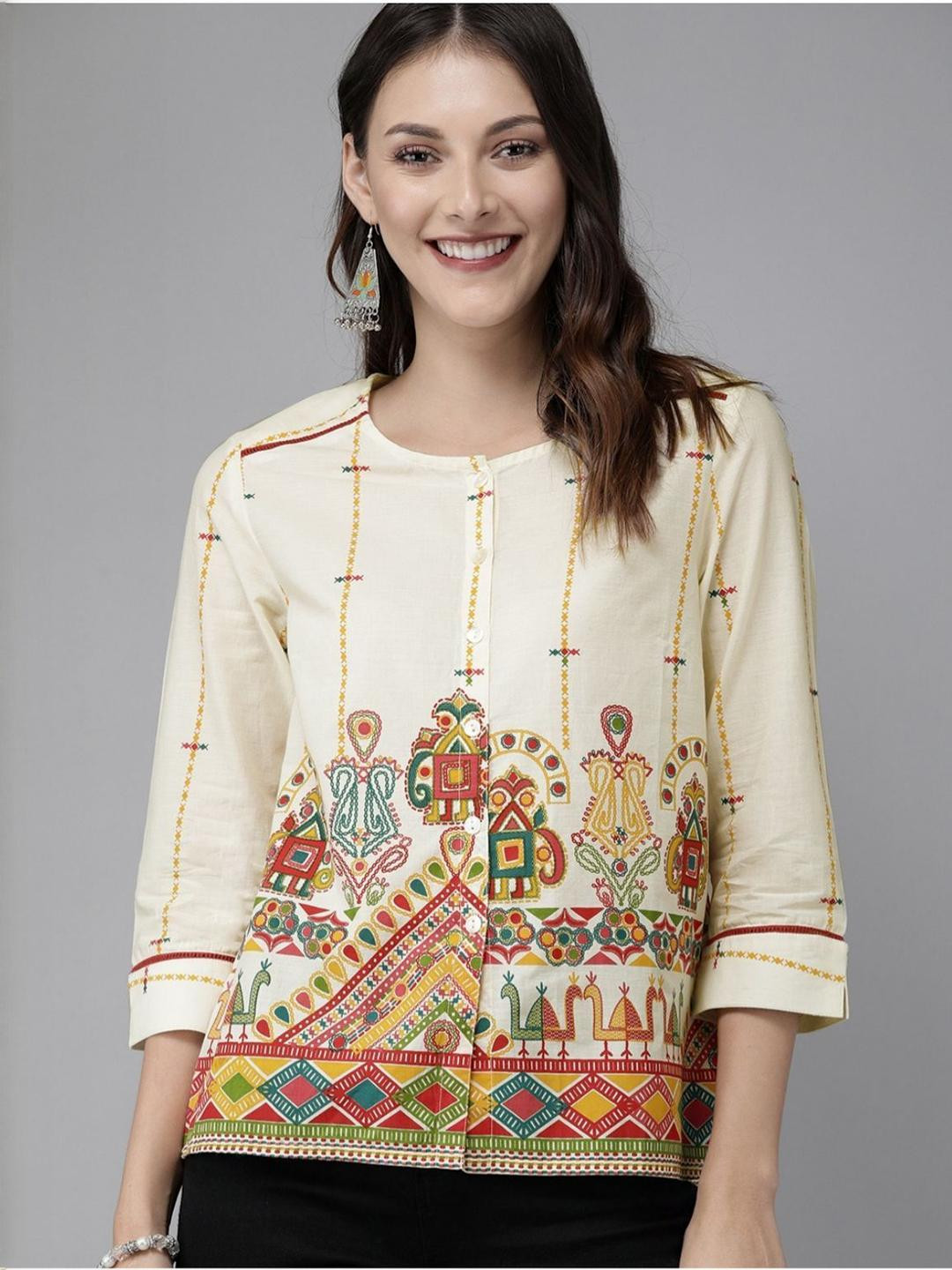 NEW RJP CRAFT Women Printed A-Line Kurti