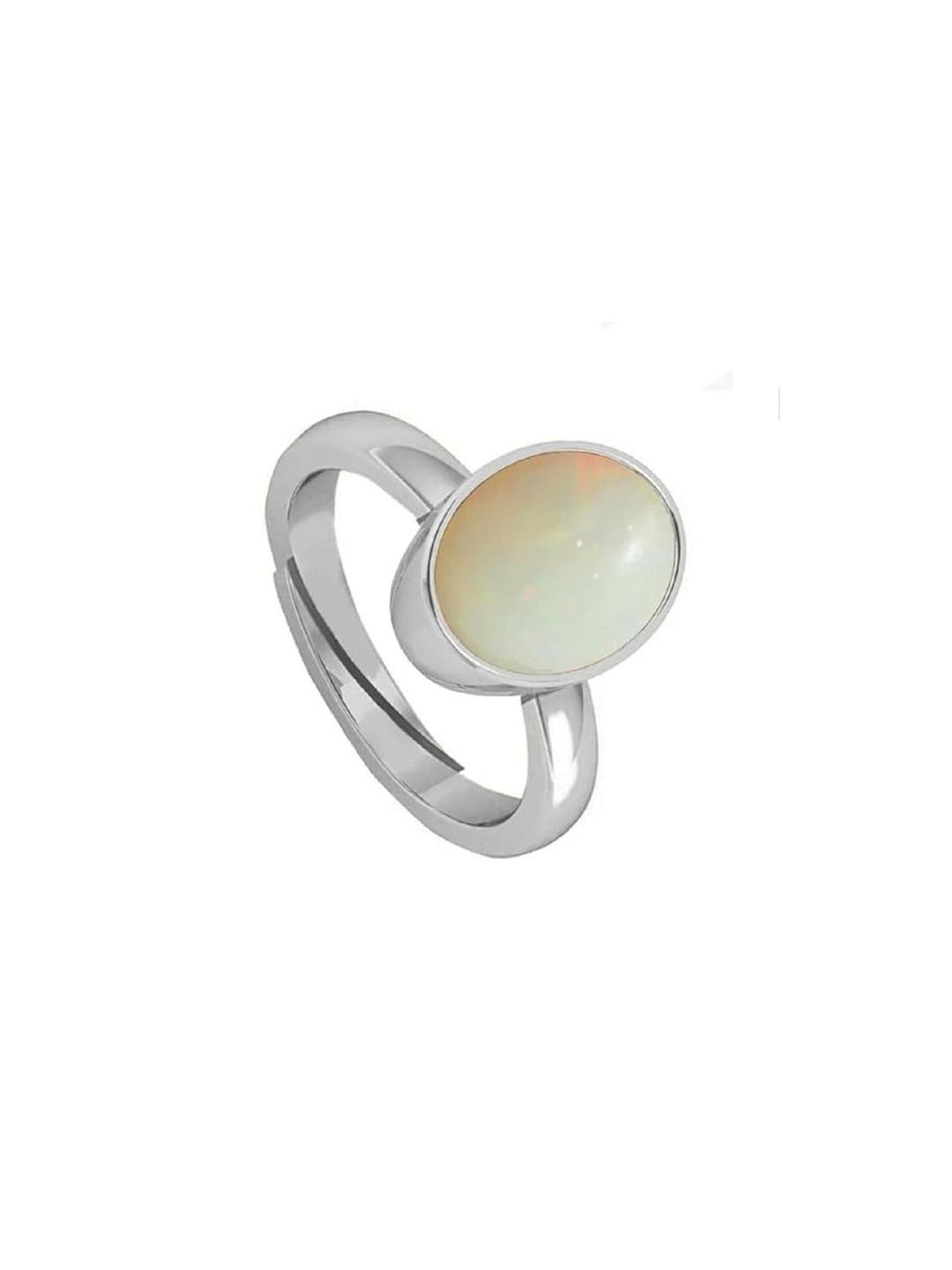 Sidharth Gems 10.25 Ratti 9.00 Crt Australian Opal Ring