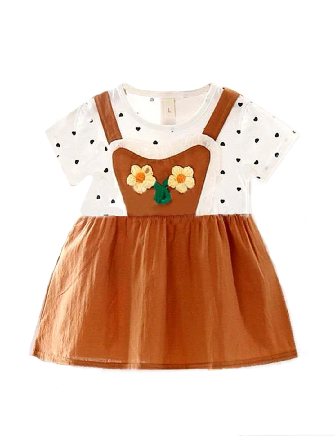 Bold N Elegant Girls Summer Pinafore Dress