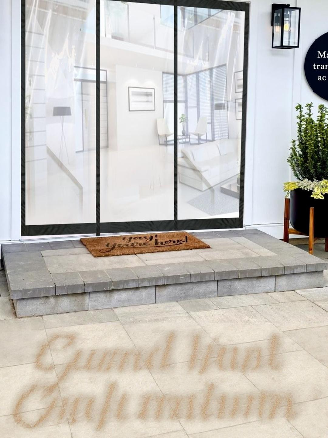 Stylista Transparent Insulated Magnetic Door Curtain - 58 x 130 inch - PVC thickness 0.2mm