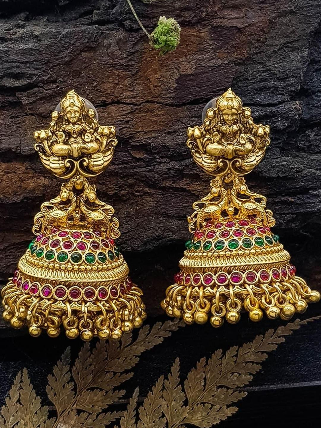 Crown Fabulous Jewellery Contemporary Jhumkas Earrings