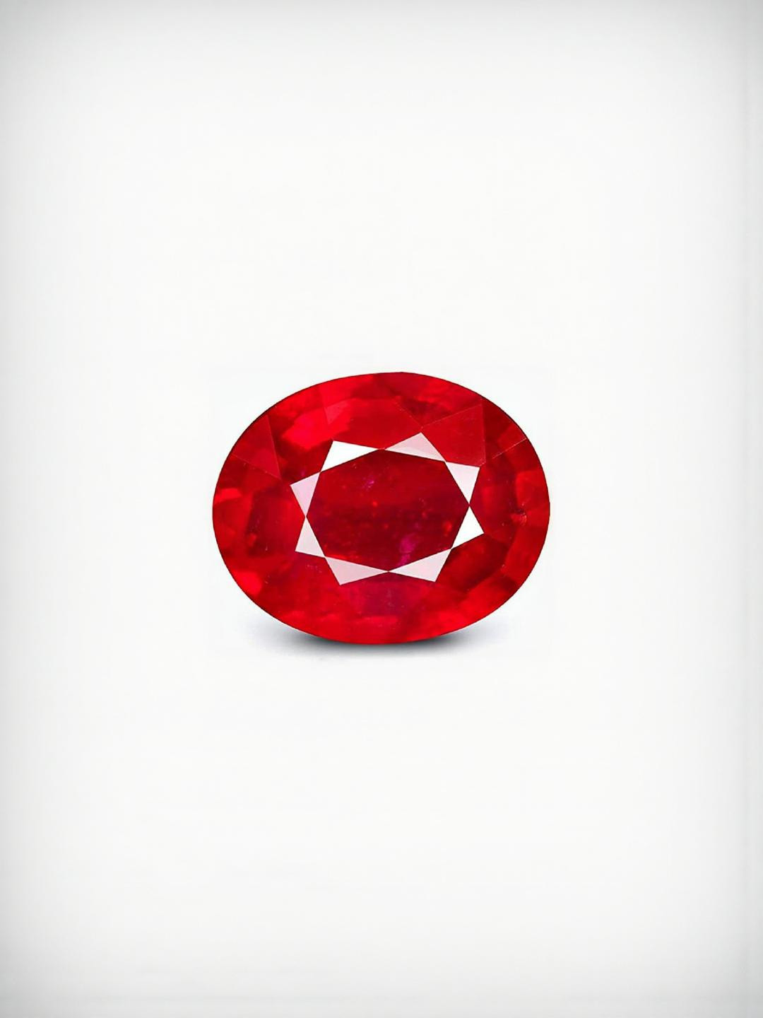 Sidharth Gems 11.25 Ratti 10.00 KT Ruby Manik Maneek Gemstone Stone Ring