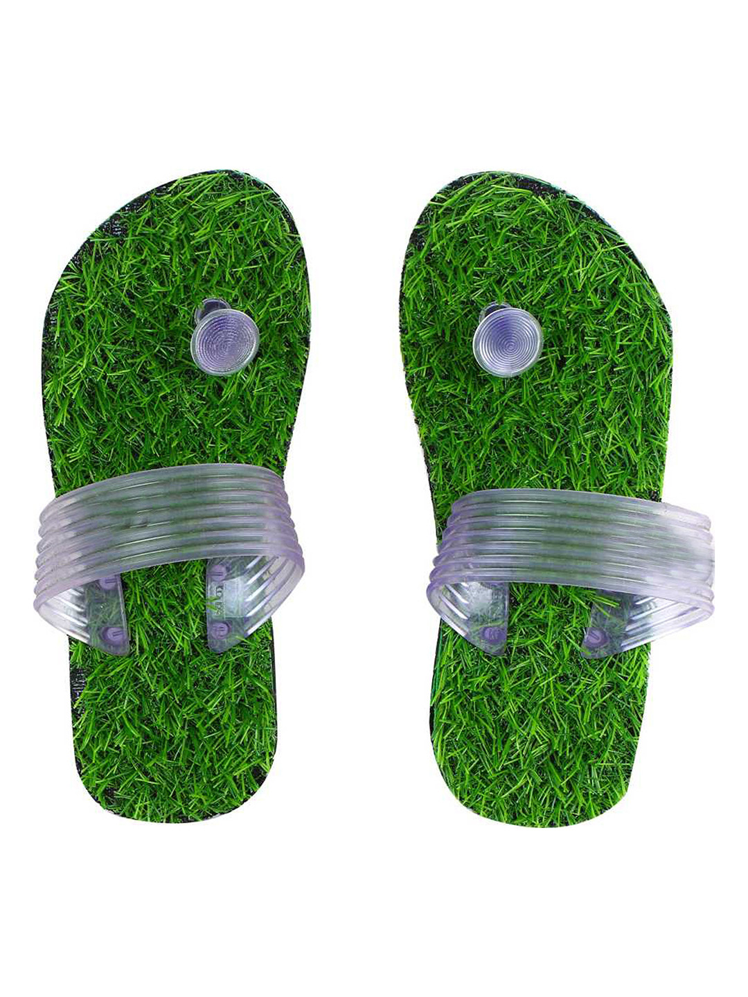 ADJ Men Transparent Flip Flops