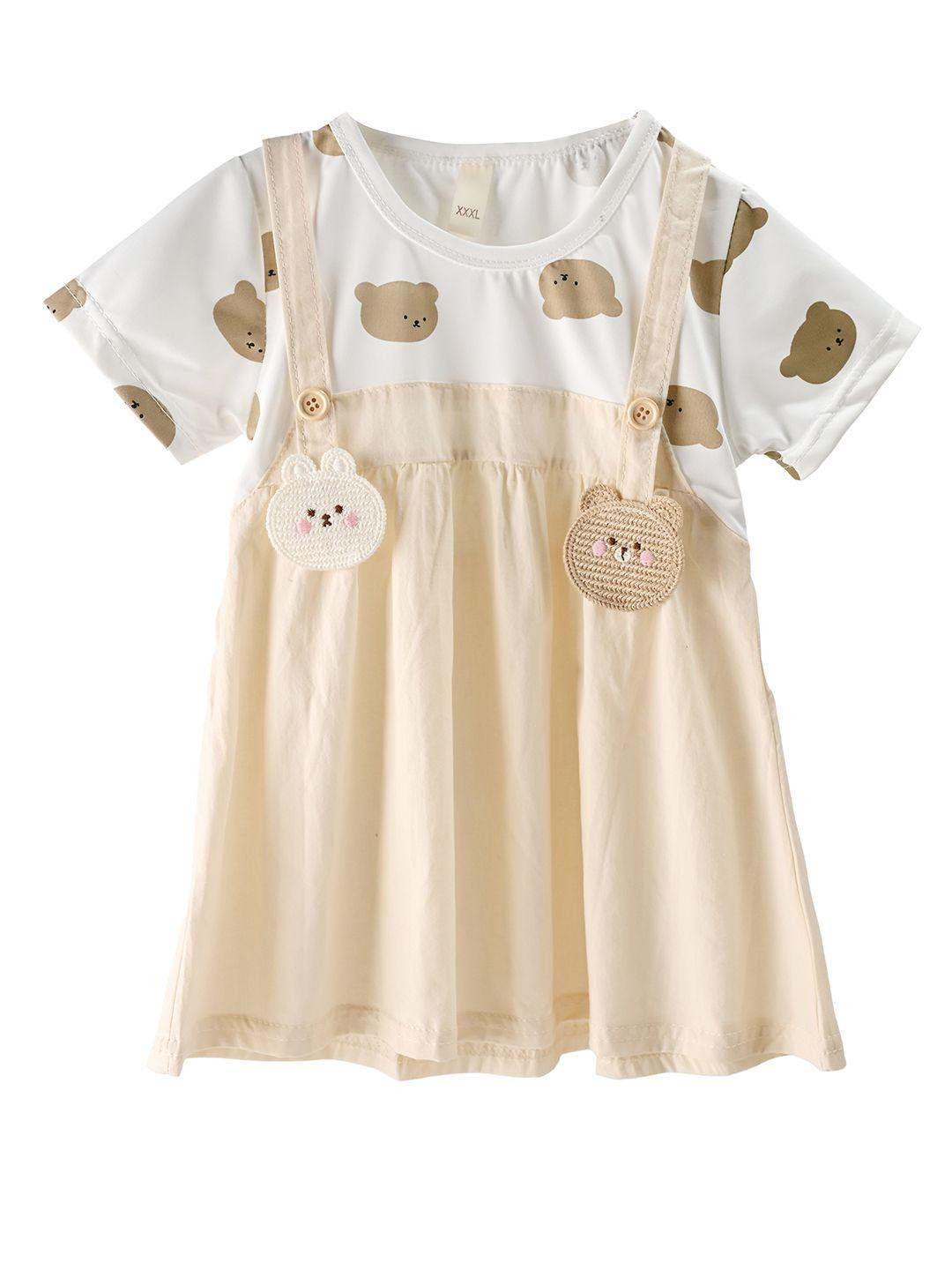Bold N Elegant Bear Print Pinafore Dress