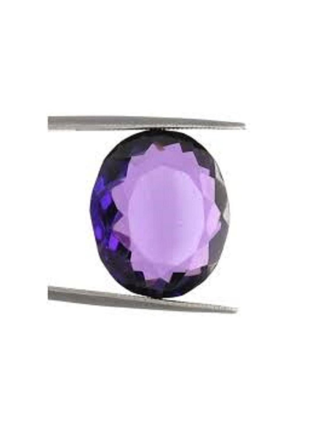 Sidharth Gems Sidharth Gems 7.25 Ratti 6.75 KT Amethyst Loose Gemstone Finger Ring