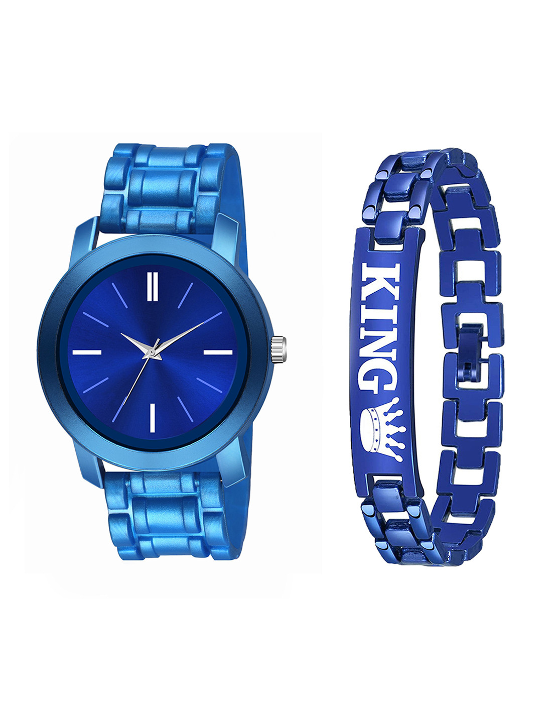 CSAMON Men Watch Gift Set PendoBLU LR05 D 801BLU K Bracelet_SH