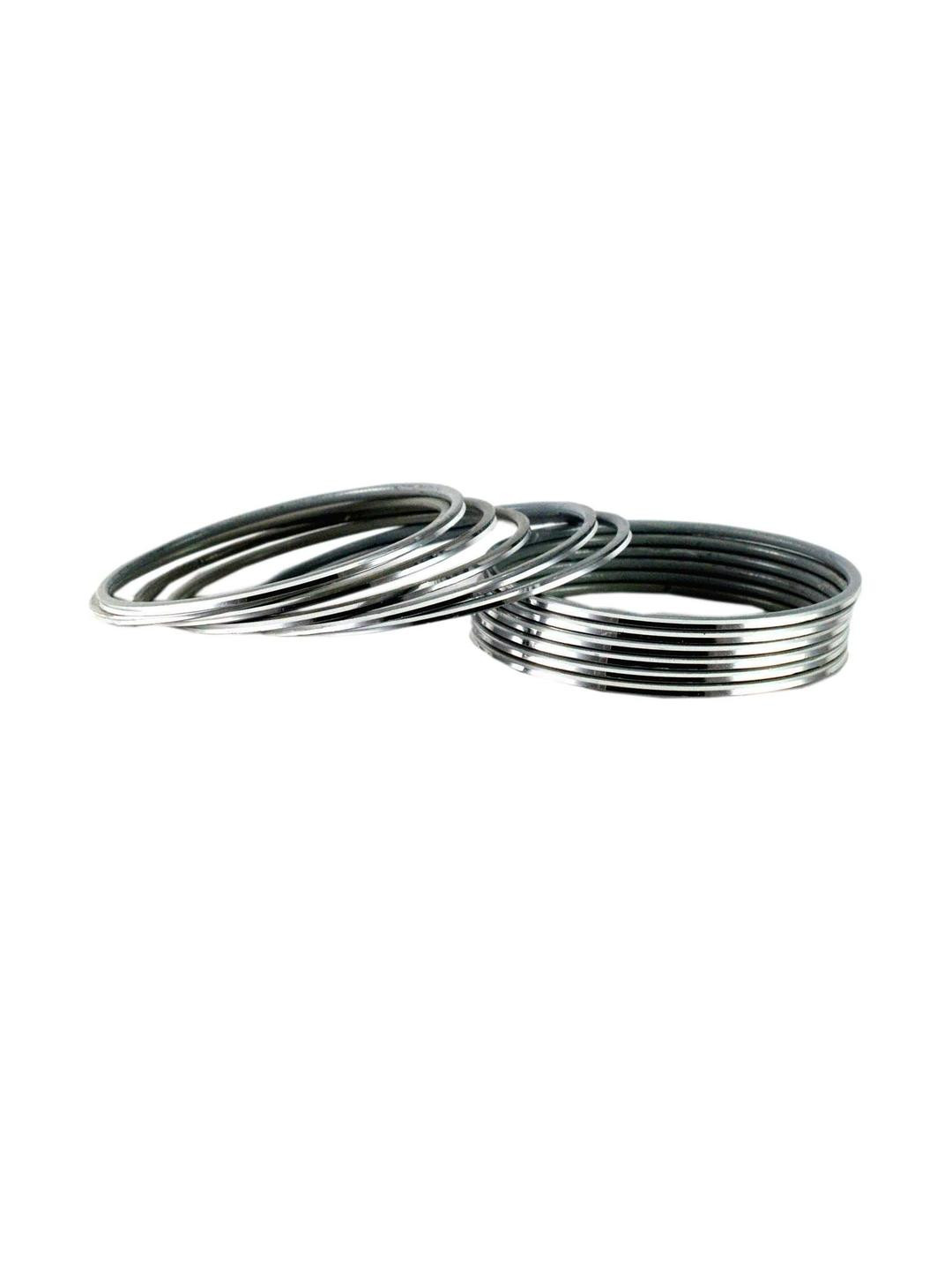 Vidhya Kangan Silver-Toned Bangle Set
