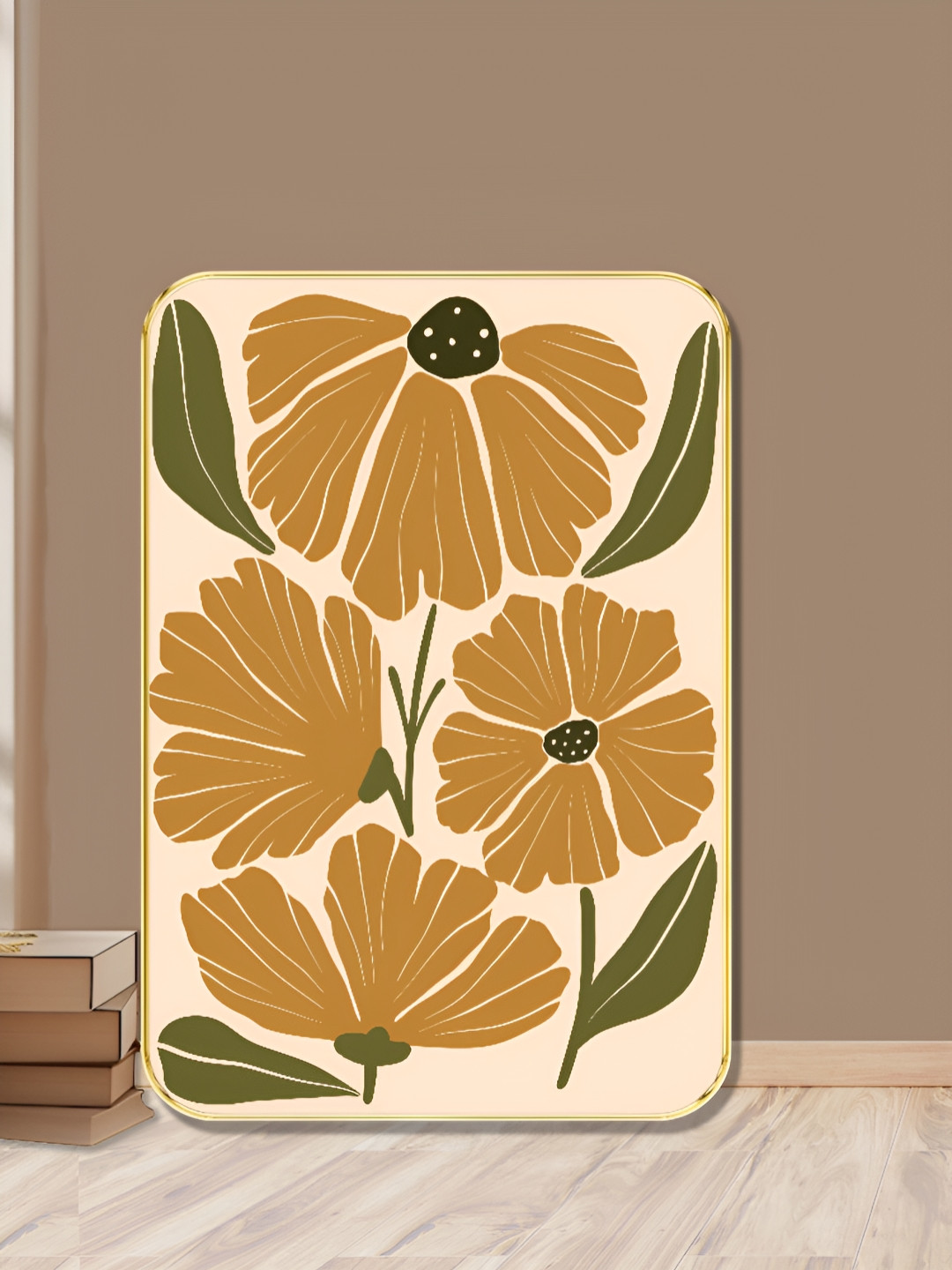 SAF Pink & Gold-Toned Sparkle Lamination Wooden Wall Art