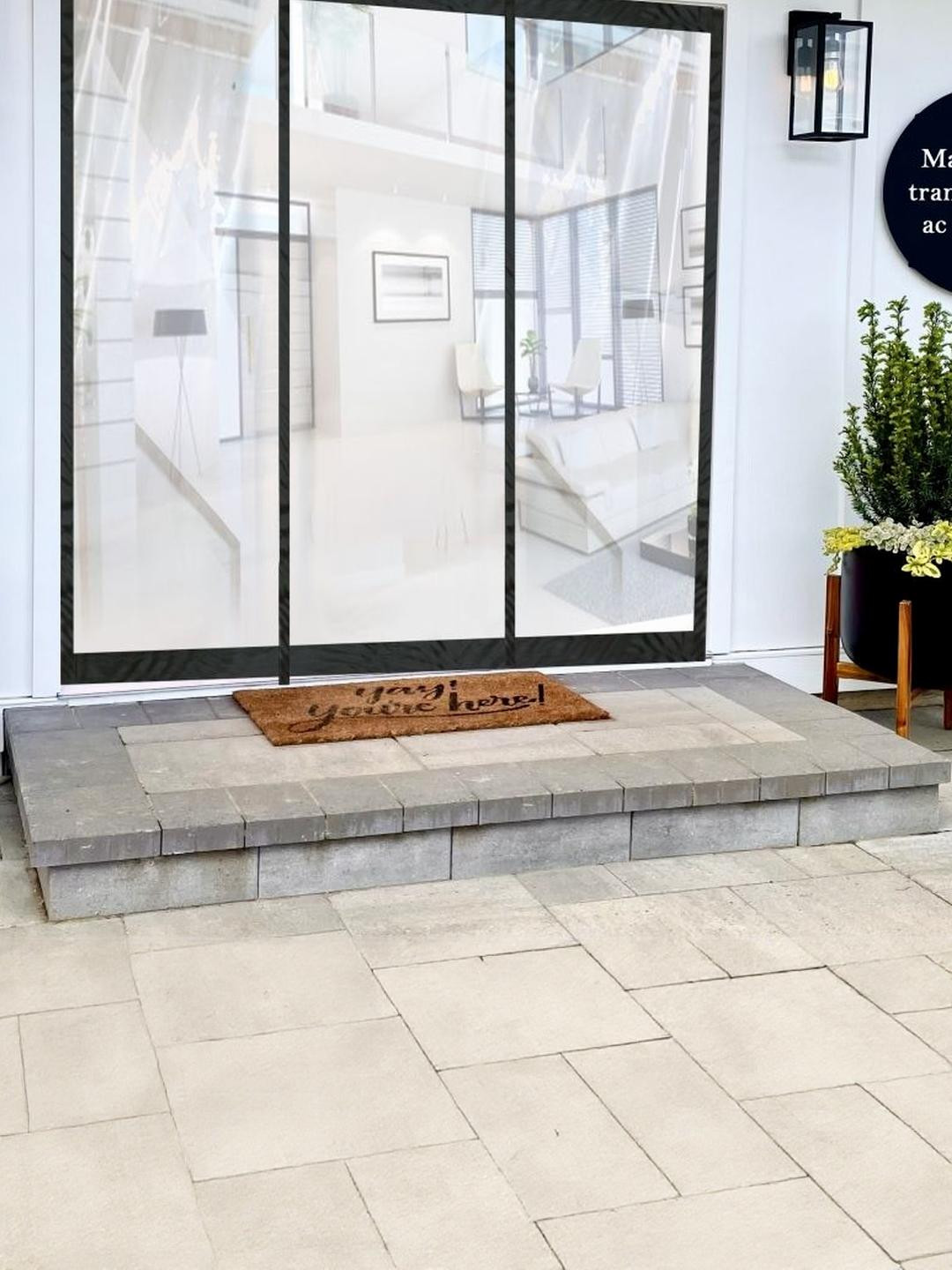 Stylista Transparent Insulated Magnetic Door Curtain - 70 x 80 inch - PVC thickness 0.3mm